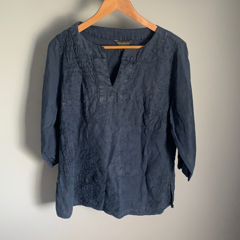 NWOT Tommy Bahama Blue Long Sleeve Tunic